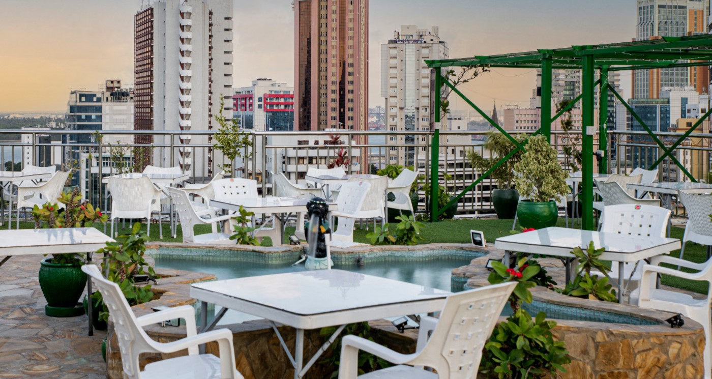Helipad Beer Garden at Holiday inn Dar es salaam