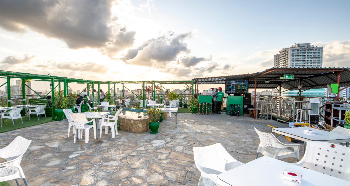 Helipad Beer Garden at Holiday inn Dar es salaam